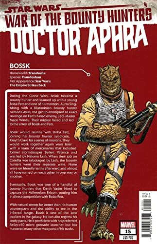 Doktor Aphra (2. Seri) 15A VF ; Marvel çizgi romanı / Yıldız Savaşları Bossk