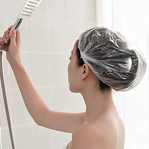 Artibetter Saç Kapaklar 100 adet Tek Kullanımlık duş boneleri Banyo Kapaklar Saç Kurutma Spa Seyahat Salon Banyo Temizle Saç Boneleri