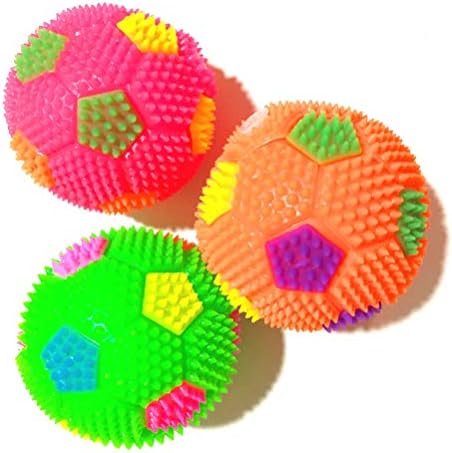 PartyKindom 2 Adet Plastik Kabarık Topları Parlayan Topları Atlama Topu Masaj Topu Çocuklar için / Yetişkinler dinlenmek için, kabartma,