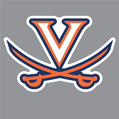 Virginia Cavaliers V w / kılıç LOGO 4 Vinil Çıkartmaları Virginia Üniversitesi Araba Pencere Sticker