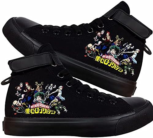 DHSPKN Mha kanvas ayakkabılar Anime Deku Ayakkabı Izuku Todoroki Cosplay Yüksek Top ayakkabı