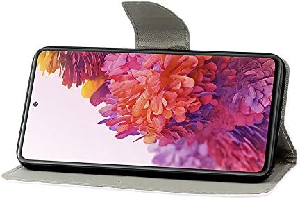 Asdınforu Samsung Galaxy S20 FE 5G Durumda Şık Gelişmiş Cüzdan Kılıf Kredi Kartları Yuvası için Standı ile PU Deri Darbeye Dayanıklı