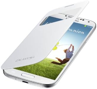 Samsung Galaxy S4 S-Görünüm Kapak Kapak Folio Kılıf (Beyaz)