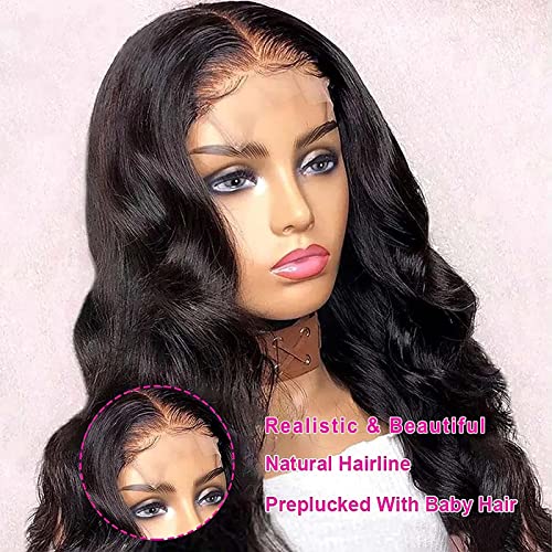 VTAOZI Vücut Dalga Dantel ön Peruk insan saçı Siyah Kadınlar için 4x4 Dantel Kapatma Peruk insan saçı Ön Koparıp Bebek Saç İle 150
