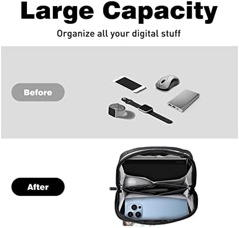 Taşıma çantası Seyahat kılıf çanta USB kablo düzenleyici Cep Aksesuar Fermuar Cüzdan, Suluboya Hayvan Orman Geyik