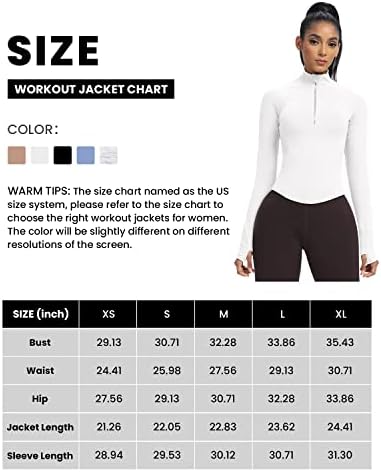 QUEENİEKE Bayan egzersiz ceketi Hafif Tam Zip koşu eşofman üstü Slim Fit Yoga Kırpılmış Üstleri Başparmak Delikleri ile
