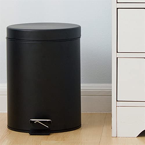 ALLMRO Küçük çöp tenekesi Siyah Sessiz çöp tenekesi Ev Oturma Odası Banyo Ayaklı Kullanışlı temizlik kovası Mutfak Atık çöp tenekesi