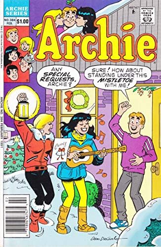 Archie 384 (Gazete Bayii ) VF; Archie çizgi romanı / Şubat 1991 Noel Şarkısı Kapağı