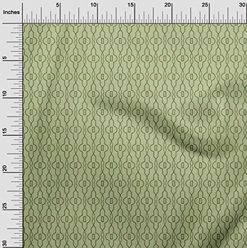 oneOone Pamuk Cambric Açık Yeşil Kumaş Geometrik Kapitone Malzemeleri Baskı Dikiş Kumaş Yard tarafından 56 İnç Geniş-4977