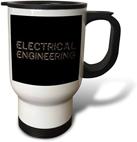 Siyah zemine karşı 3dRose Şaşırtıcı metin Elektrik Mühendisliği-Seyahat Kupaları (tm_339315_1)