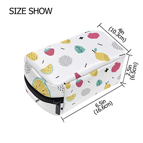 Unicey Meyve Desen Makyaj Çantaları Taşınabilir Tote Kozmetik Çantası Seyahat kozmetik düzenleyici makyaj çantası makyaj Çantaları