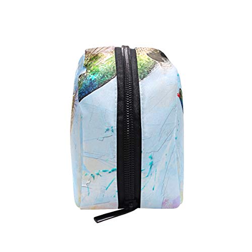 Unicey Kuş Hummingbird Makyaj Çantaları Taşınabilir Tote Kozmetik Çantası Seyahat kozmetik düzenleyici makyaj çantası makyaj Çantaları