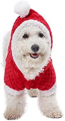 Mogoko Köpek Kedi Noel Kostüm Komik Pet Cosplay Giysi Noel Baba Köpek Kostüm Kedi Giyim Köpek Polar Kıyafetler Sıcak Hoodie Kırmızı