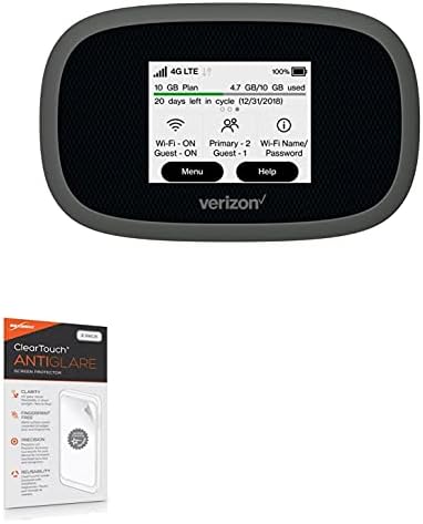 Verizon Jetpack MiFi 8800L için Ekran Koruyucu (BoxWave tarafından Ekran Koruyucu) - ClearTouch Parlama Önleyici (2'li Paket), Verizon