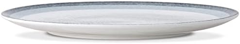 Noritake Colorscapes Katmanlar Kül Yemek Tabağı, Coupe, 11, Beyaz 4'lü Set