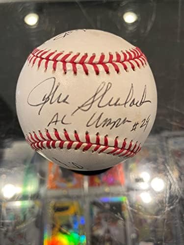 1992 Dünya Serisi Bluejays Braves Hakem Ekibi Beyzbol West Shulock Jsa İmzalı Beyzbol Topları İmzaladı