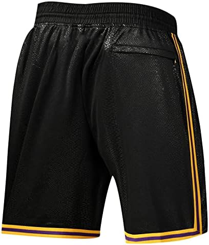 KOAHS erkek Retro 8-24 basketbol şortu, Oyuncu spor hayranları Hediye Cepler ile Örgü Rahat Hızlı Kuru spor pantolonları