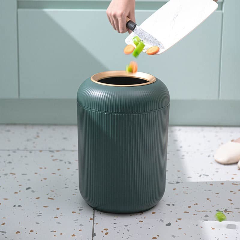 ZHAOLEI çöp tenekesi Yatak Odası Basın Tipi Çöp Depolama Kovası Banyo Kağıt Sepeti (Renk: E, Boyut: 315mm * 225mm)