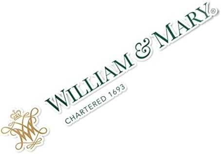 Koleji William & Mary W&M Kabile Adı Logo Vinil Çıkartması Dizüstü Su Şişesi Araba Karalama Defteri (8 İnç Etiket)